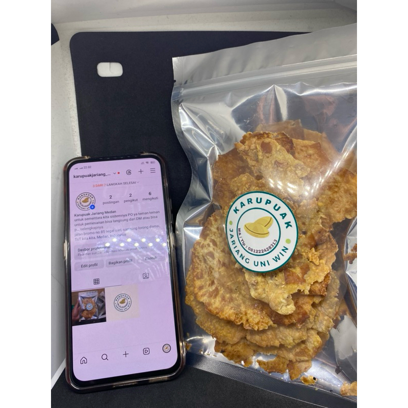 

Karupuak Jariang rasa Original Uni Win (Kerupuk/Emping Jengkol) 100gr
