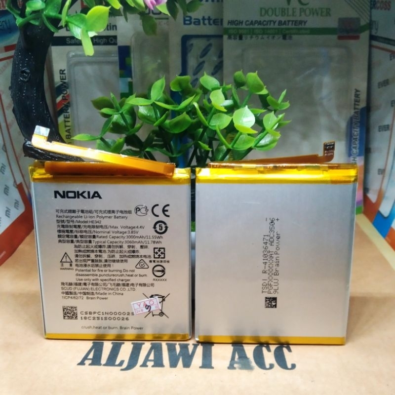 Baterai Bt Batre Battery Nokia 6.1 Plus  6.1+ / Nokia X6 HE-342 Original Battery Hp