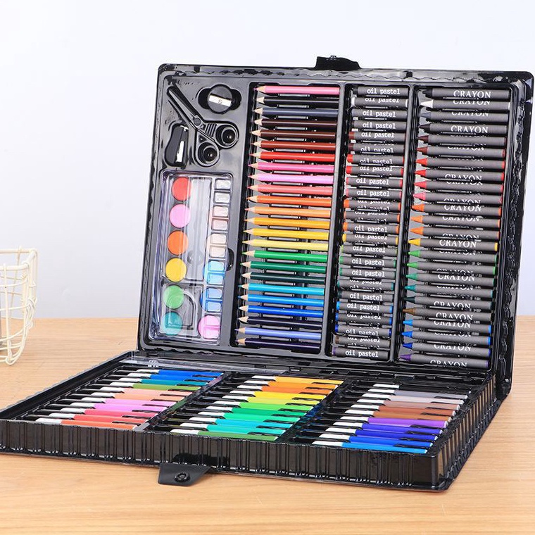 

Super Shopping ART SET Crayon Set 15pcs Pensil Warna Gambar Alat Tulis Lukis Melukis ATK