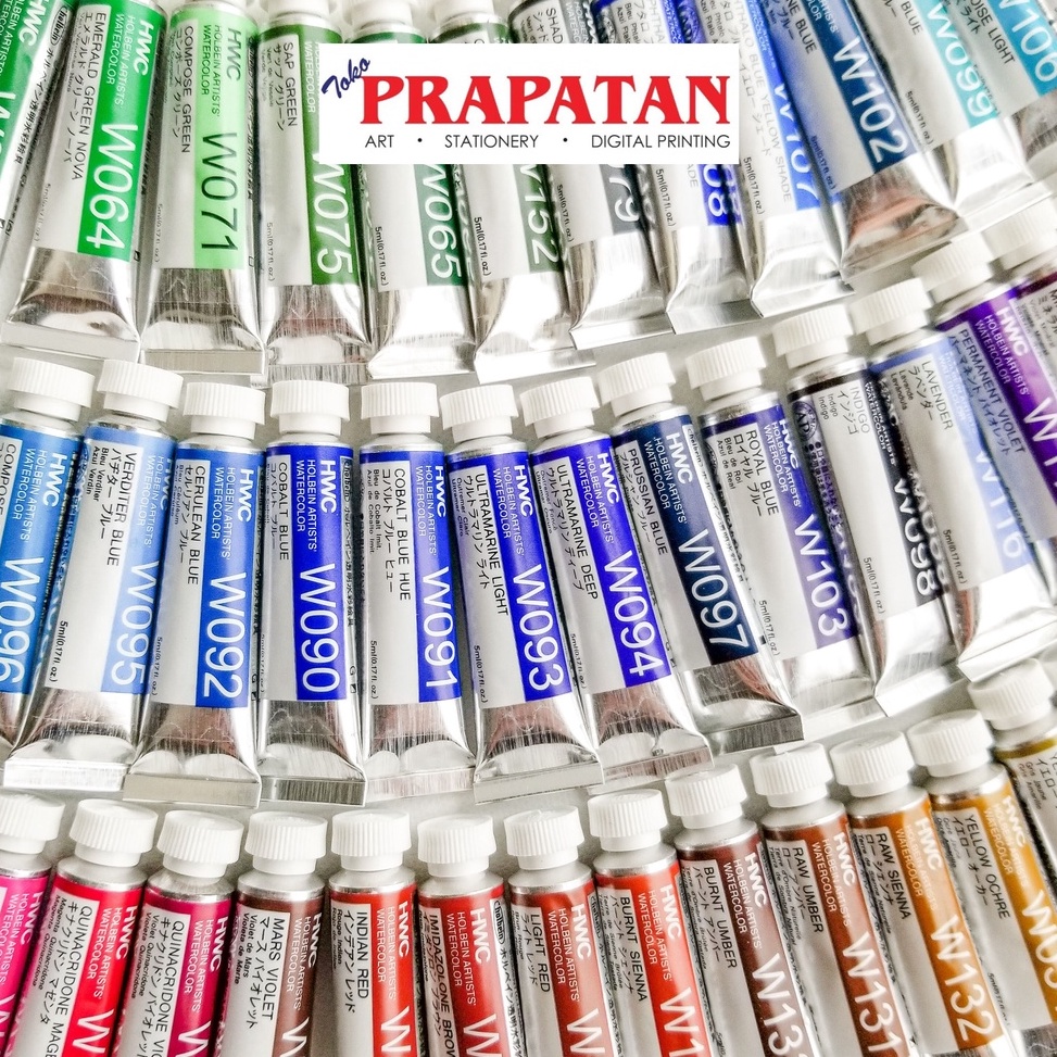 

KODE E98Q Holbein Artists Waterlor 5ml Part 2 GreenBlueVioletBrown Cat Air