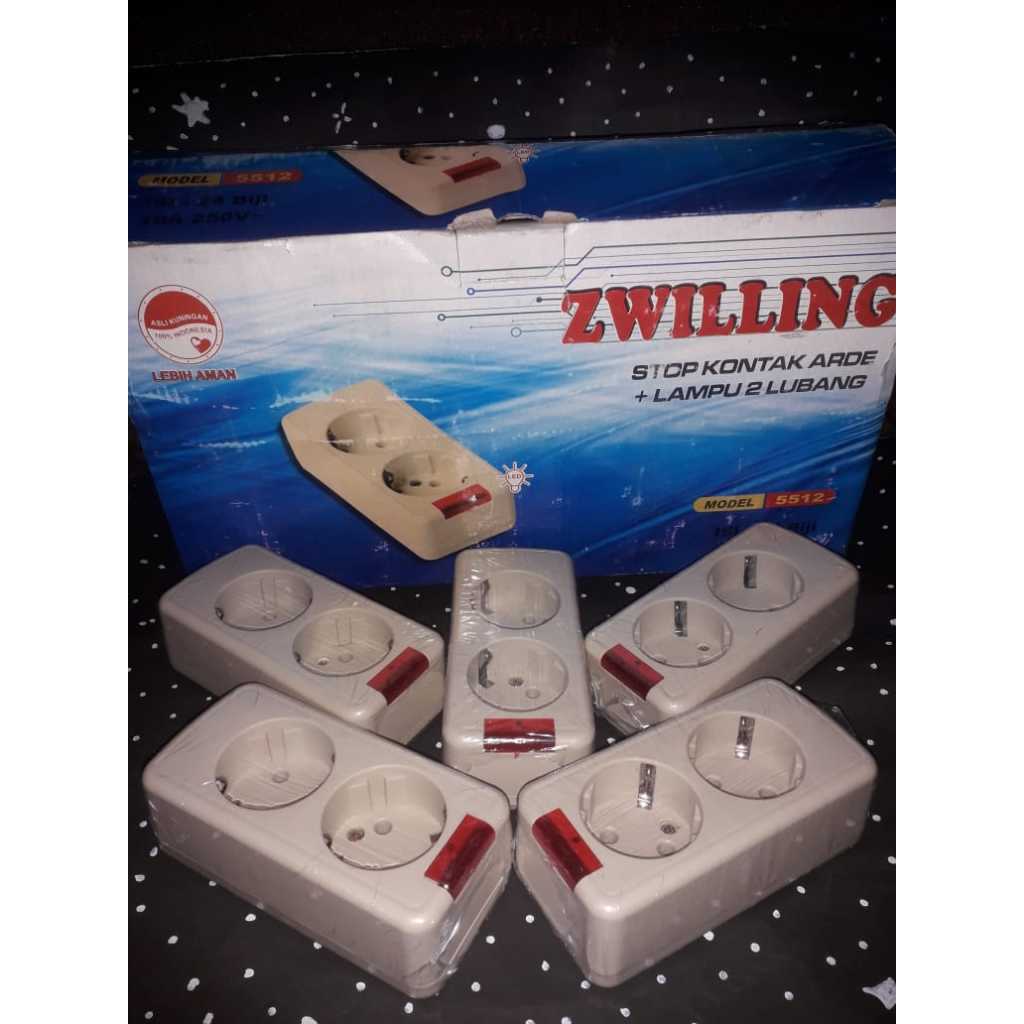 ZWILLING STOP KONTAK 2 LUBANG