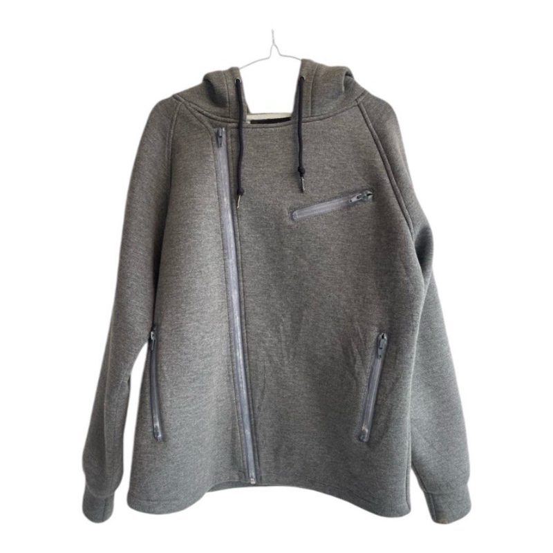 preloved alexander wang neoprene oversized jacket with hoodie