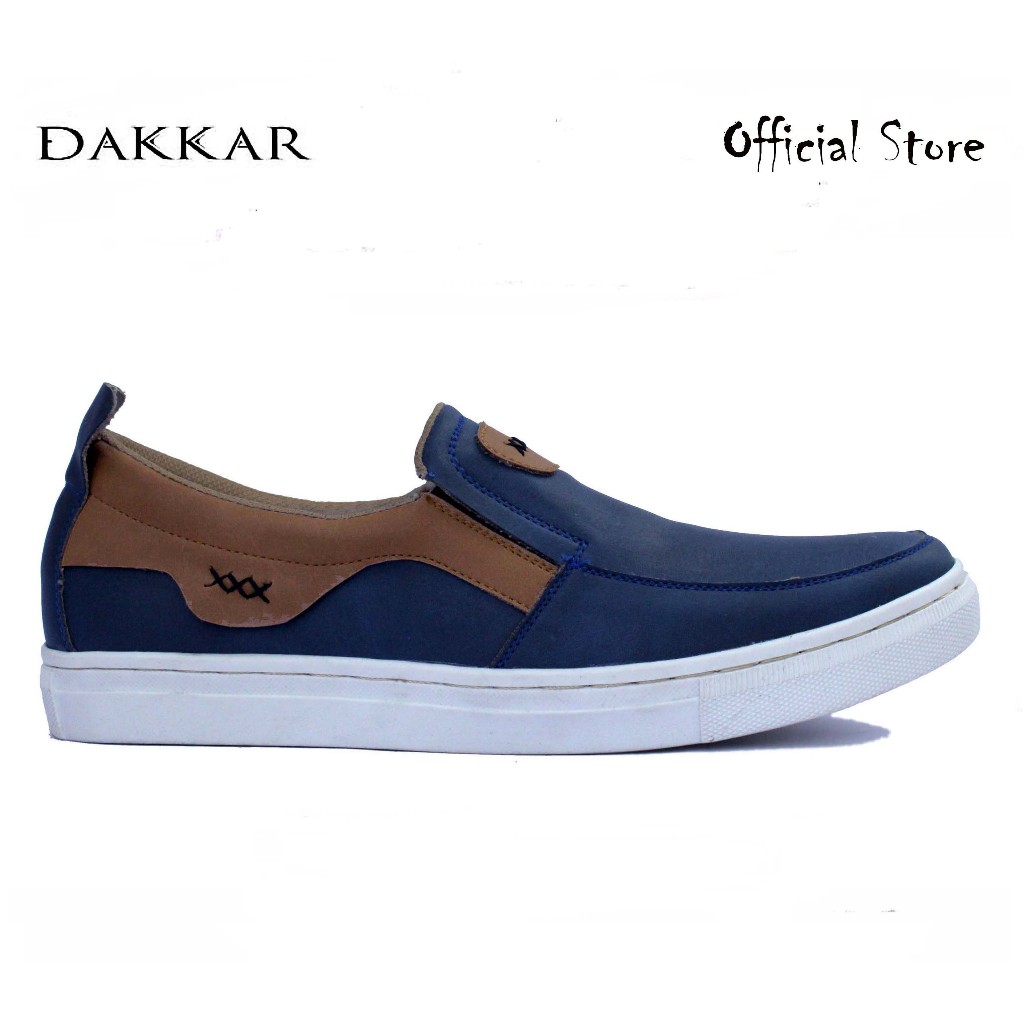 Dakkar Libra Navy - Sepatu Casual Slip On Pria Ukuran Besar Jumbo Big Size