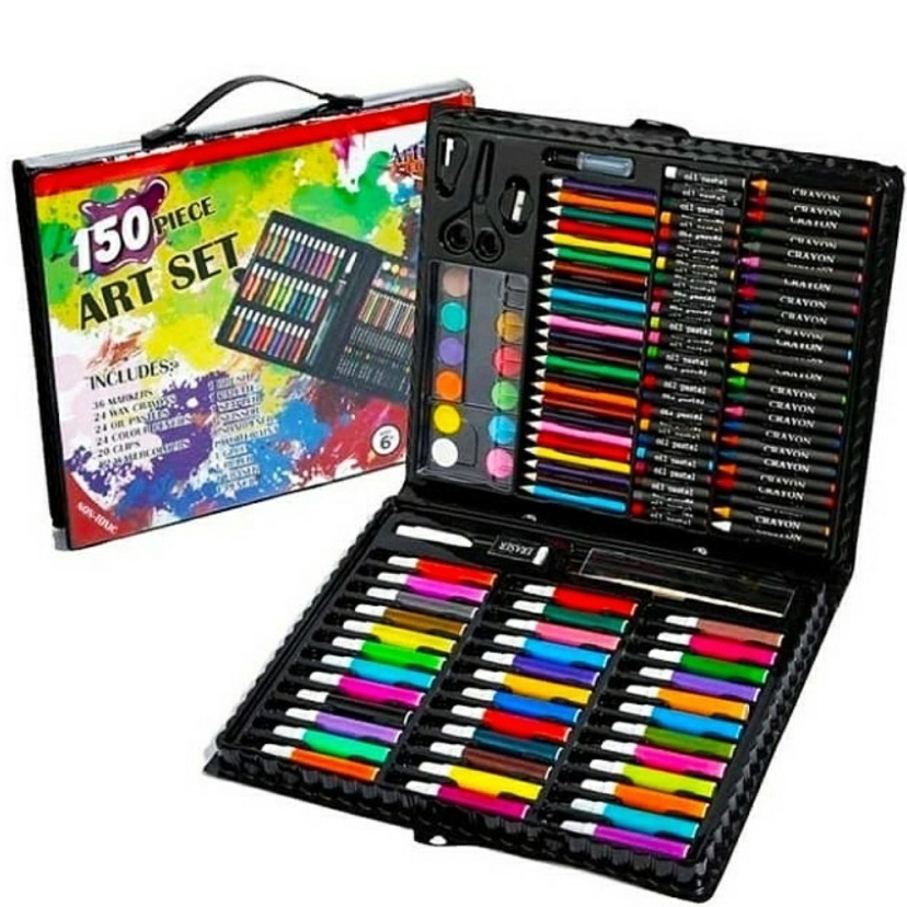 

Obral Menarik Crayon SET Peralatan Gambar Mewarnai Ada Pensil Warna Crayon dan Spidol CRAYON 15 SET HITAM