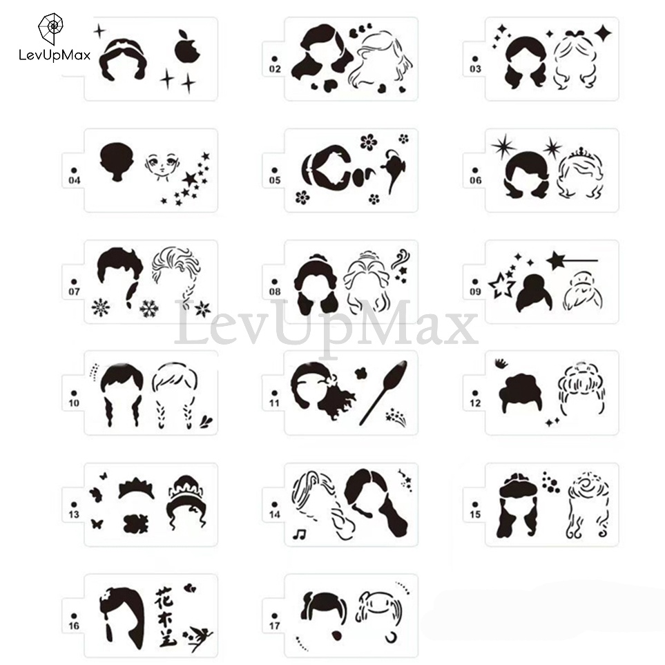 

KODE X64D 15 pcs Face Painting Palettes Template gambar