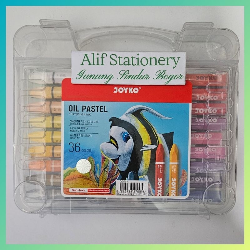 

Crayon Oil Pastel Joyko 36 Warna