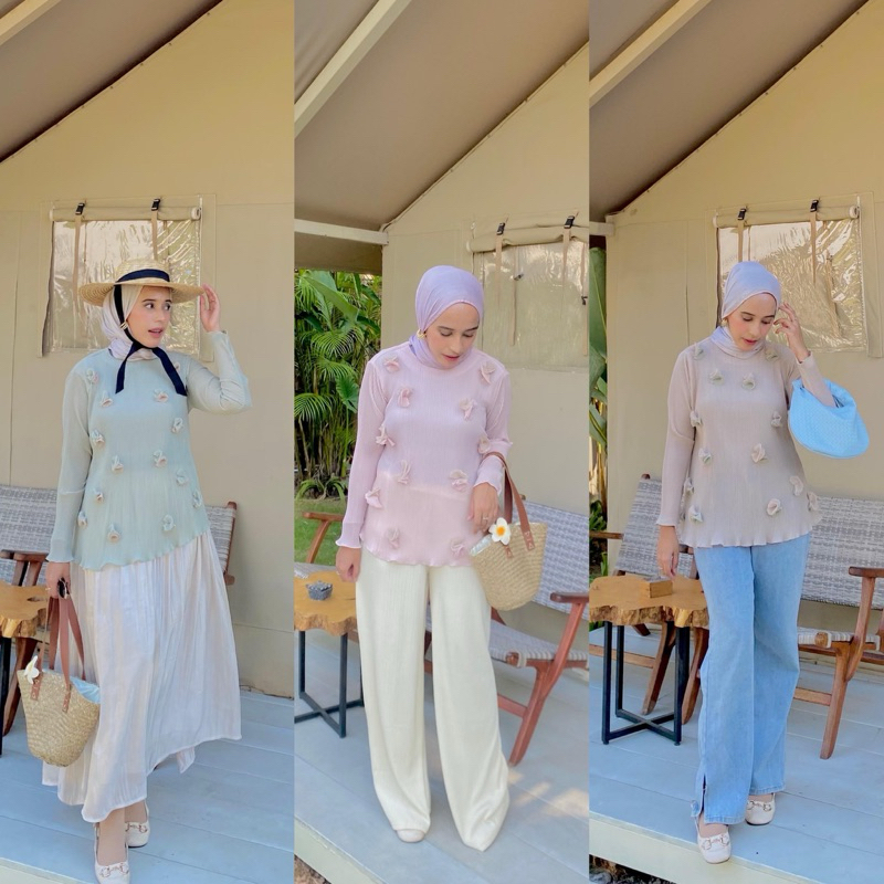 Flowery Pleats (Free Inner) / Pleats Bangkok