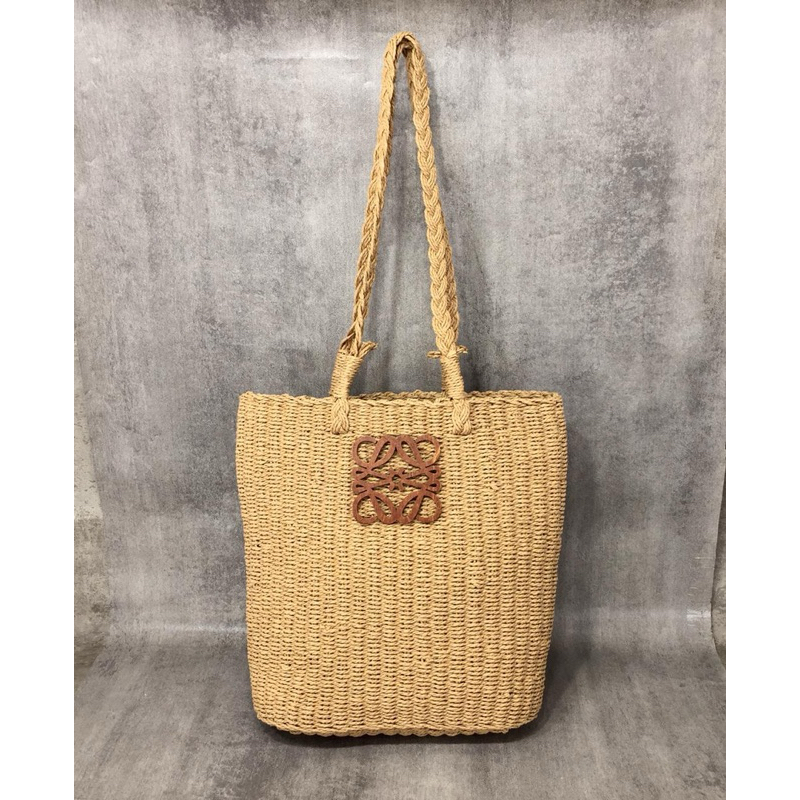 LOEWE Raffia Tote Bag