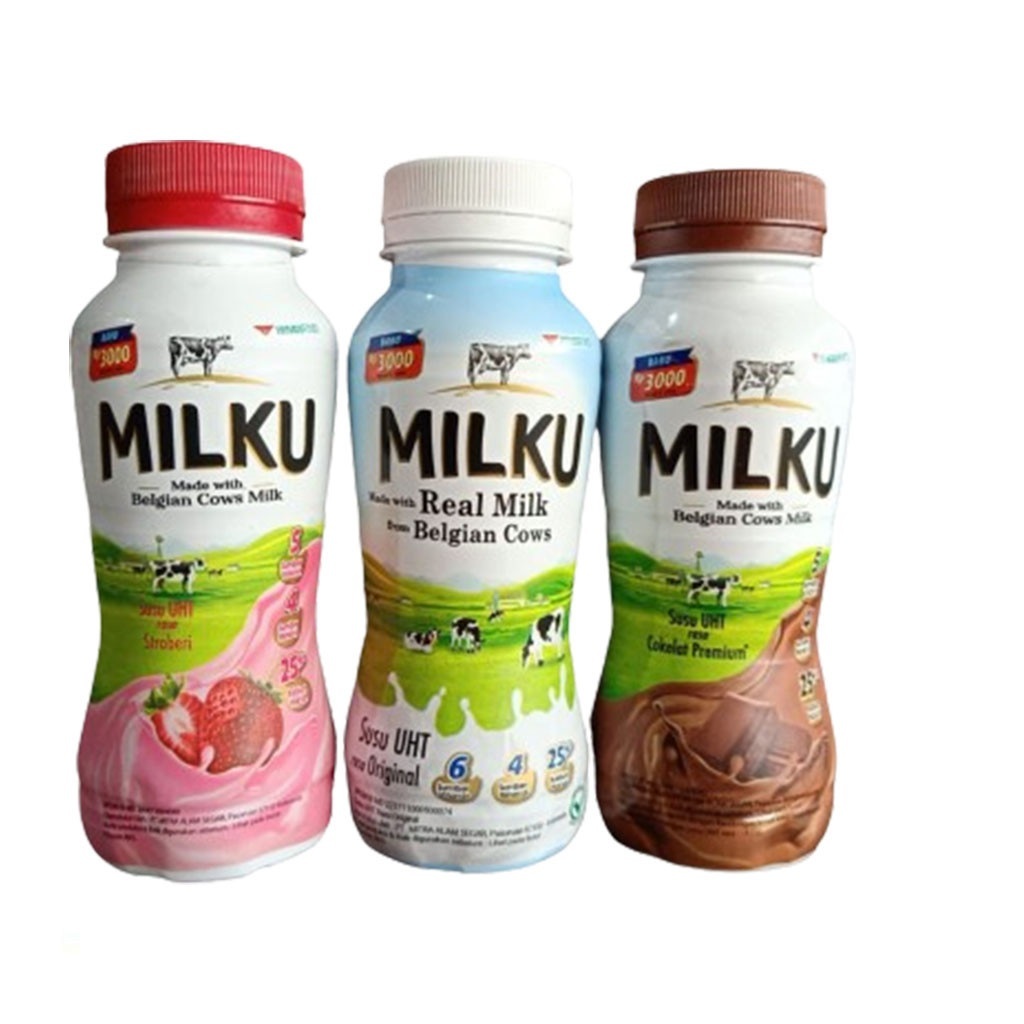 

MILKU SUSU CAIR UHT BOTOL 200ML