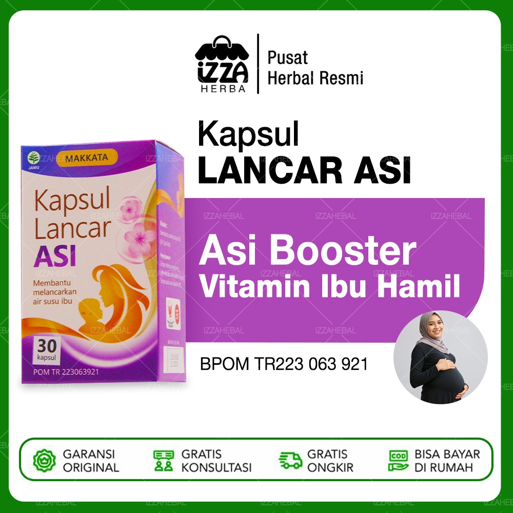 ASI BOOSTER PALING BAGUS KAPSUL LANCAR ASI MAKKATA Vitamin Ibu Hamil Yang Bagus Pelancar Asi Busui