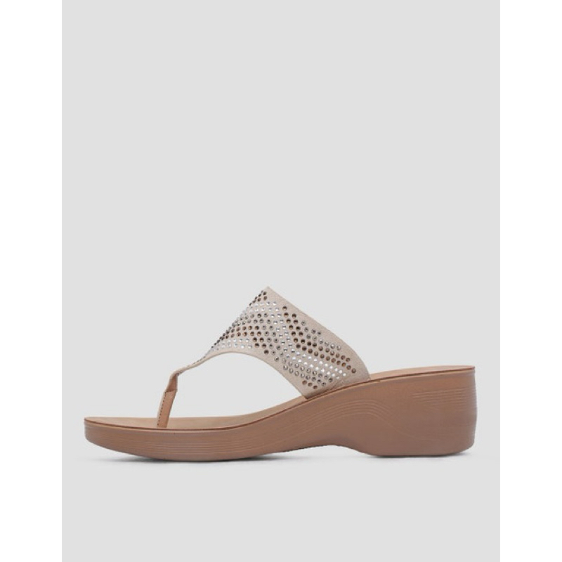 sandal st. yves pearl flip flop ori sandal wedges wanita