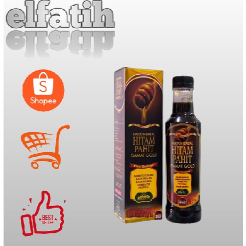 

Madu Hitam Pahit Gamat Gold ELFATIH madu herbal elfatih 470 gram