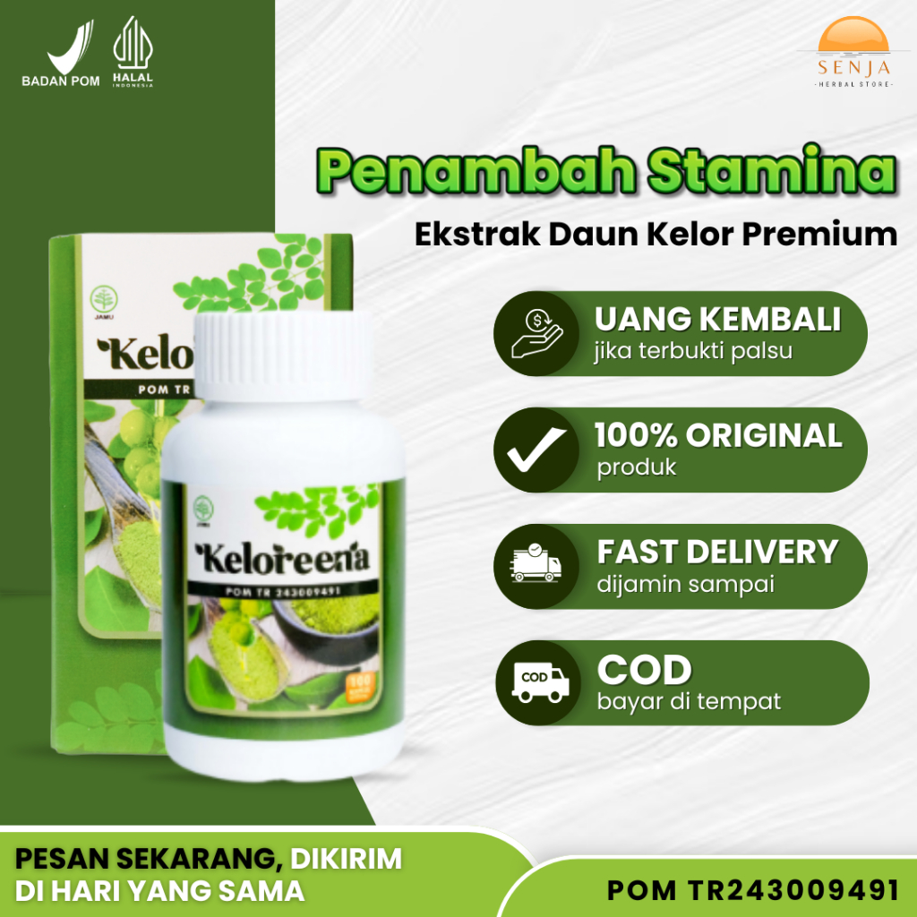 Suplemen Cegah Ejakulasi Dini, Penambah Stamina dan Durasi Bermain - Keloreena - BPOM RI