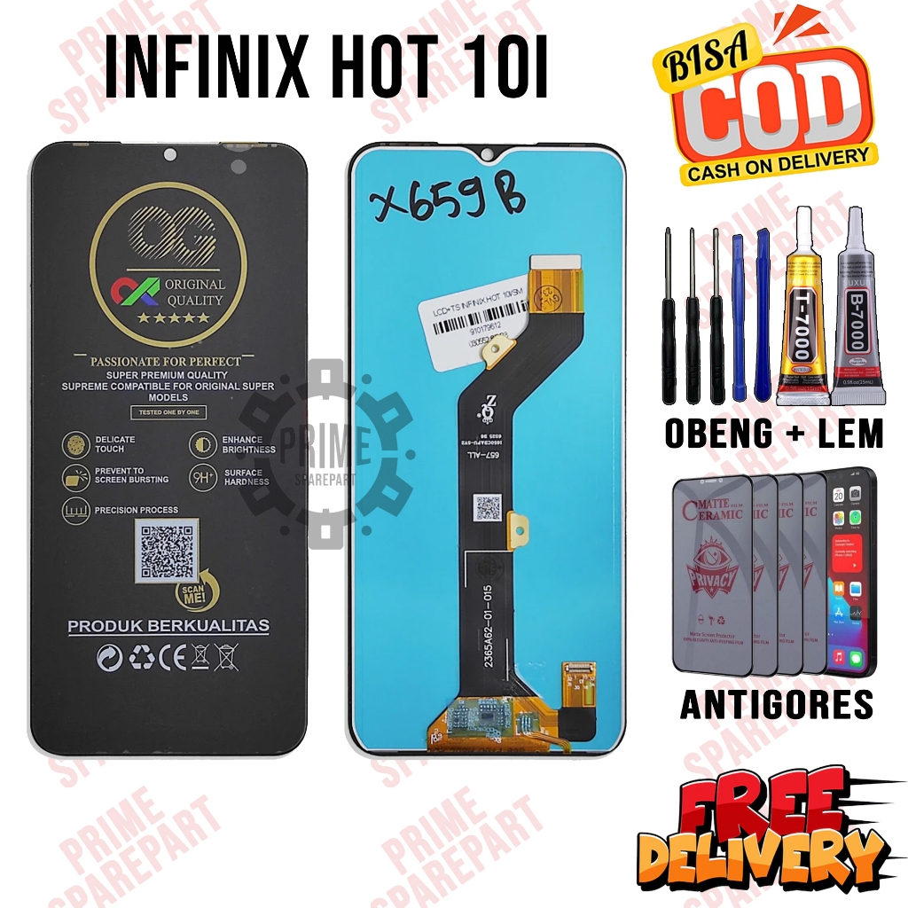 Lcd INFINIX HOT 10I Original Oem Lcd Touchscreen INFINIX HOT 10I Fullset