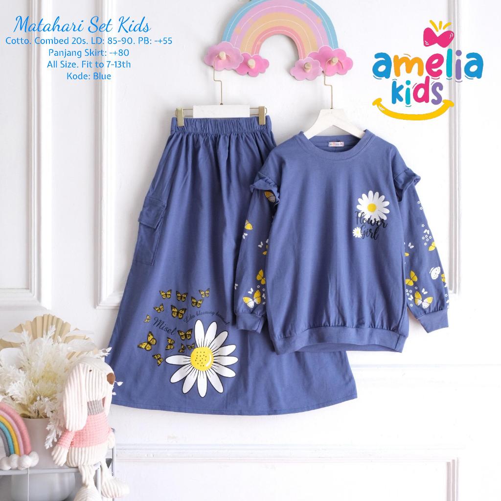 [TERMURAH AMELIA KIDS] MATAHARI SETELAN ROK SKIRT ONE SET ROK REMAJA DRESS KIDS PAKAIAN ANAK PEREMPU