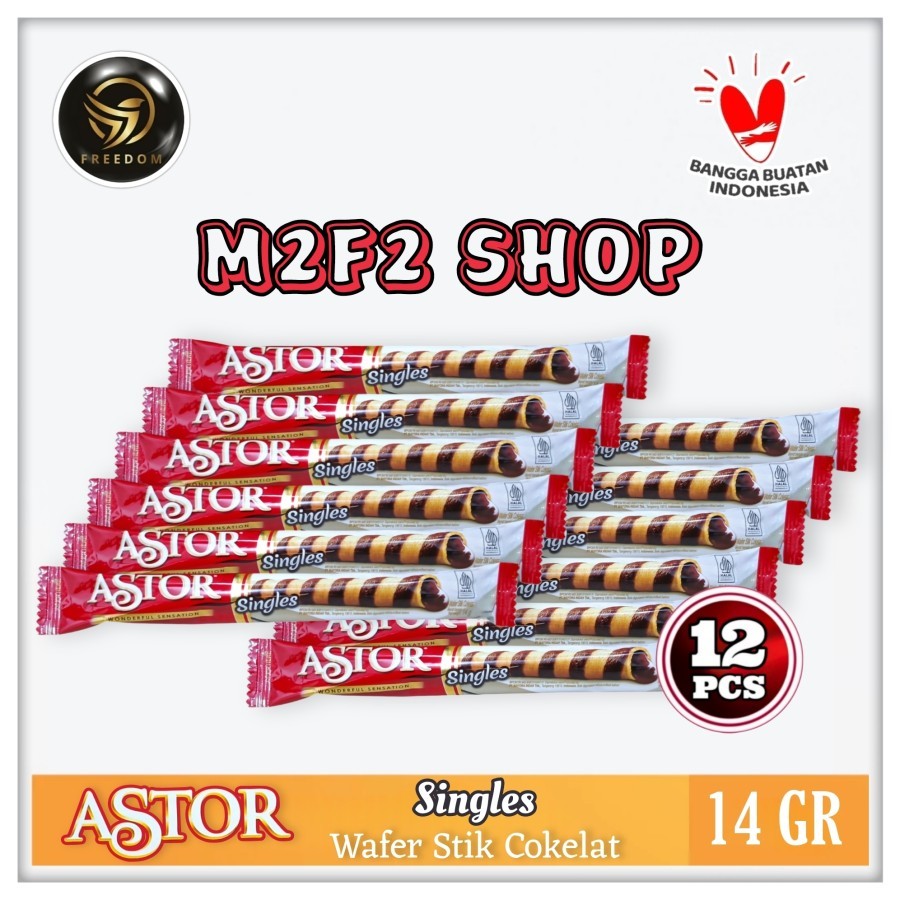 

ASTOR Singles Wonderful Sensation Chocolate | Wafer Stick Cokelat - 14 gr (Kemasan 12 Pcs)