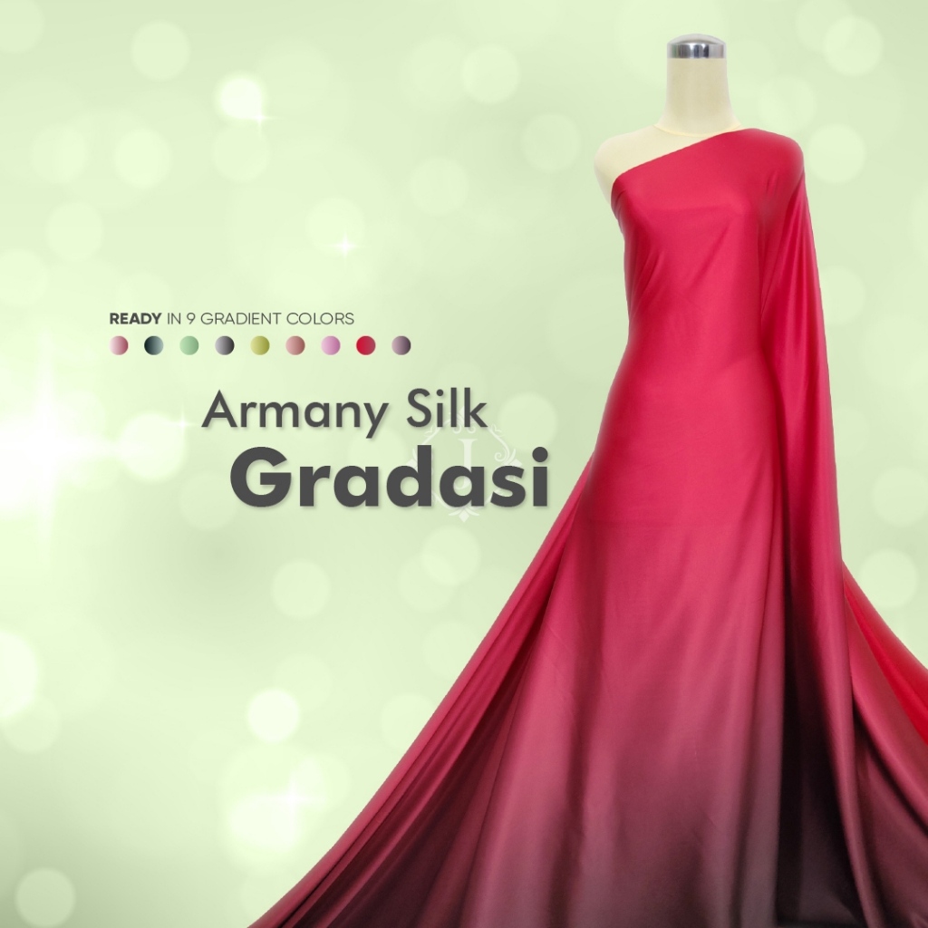 KAIN ARMANY SILK GRADASI KAIN SILKY PREMIUM GRADASI