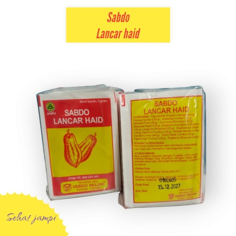 

sabdo lancar haid( kates) isi 10 bks