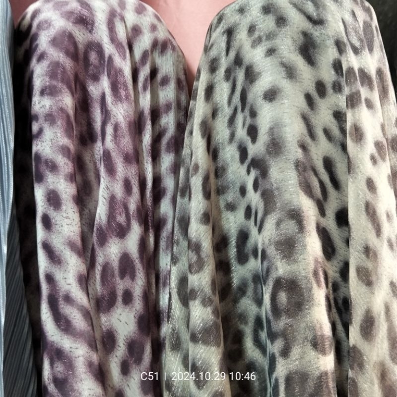 Harga/0,5 m | Kain Sifon Premium / Kain Sifon Motif Bunga Meteran / Bahan Sifon Motif Premium