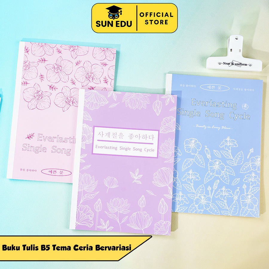 

Buku Tulis B5 Motif Sekolah/ Buku Catatan B5 Karakter/ Daily Notebook 36Lembar