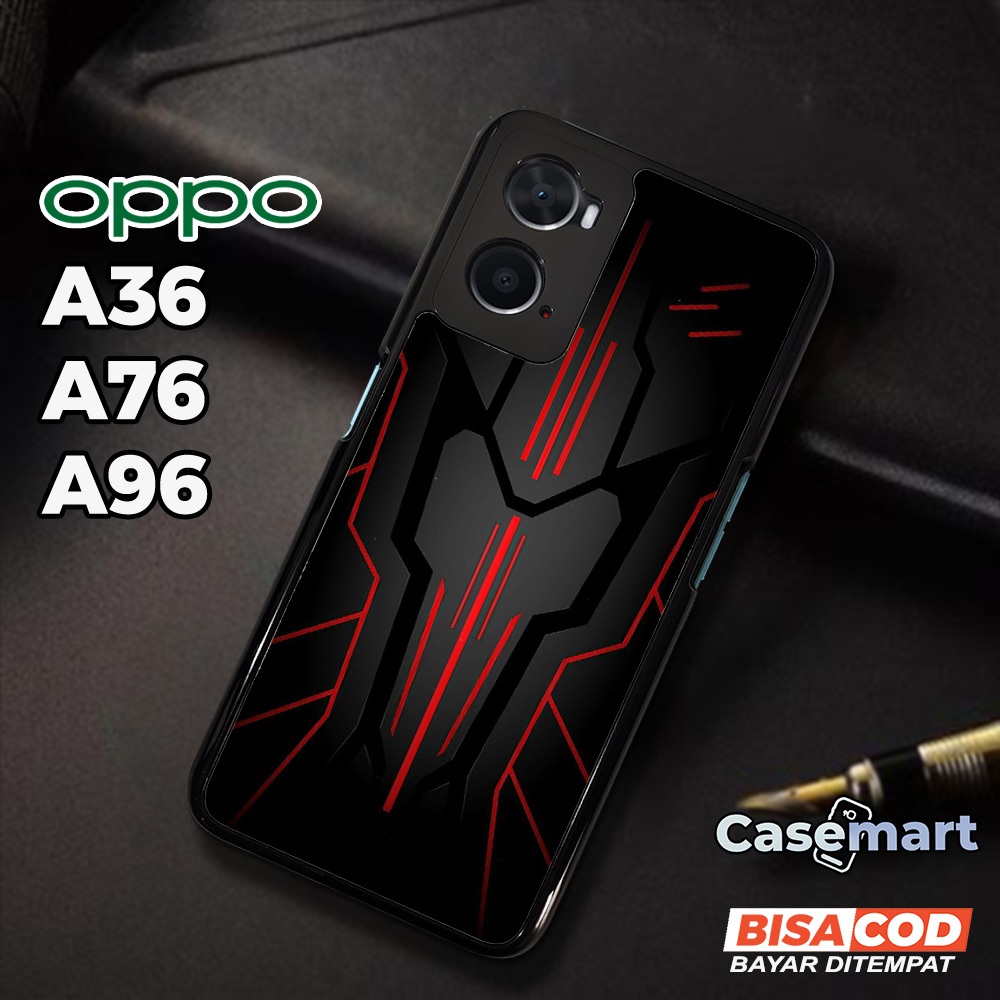 Case OPPO A36 A76 A96 Casing OPPO OPPO A36 A76 A96 Casemart [GLXY] Case Glossy Case Aesthetic Custom