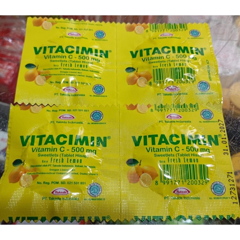 

Permen Vitacimin Vitamin C 500 mg