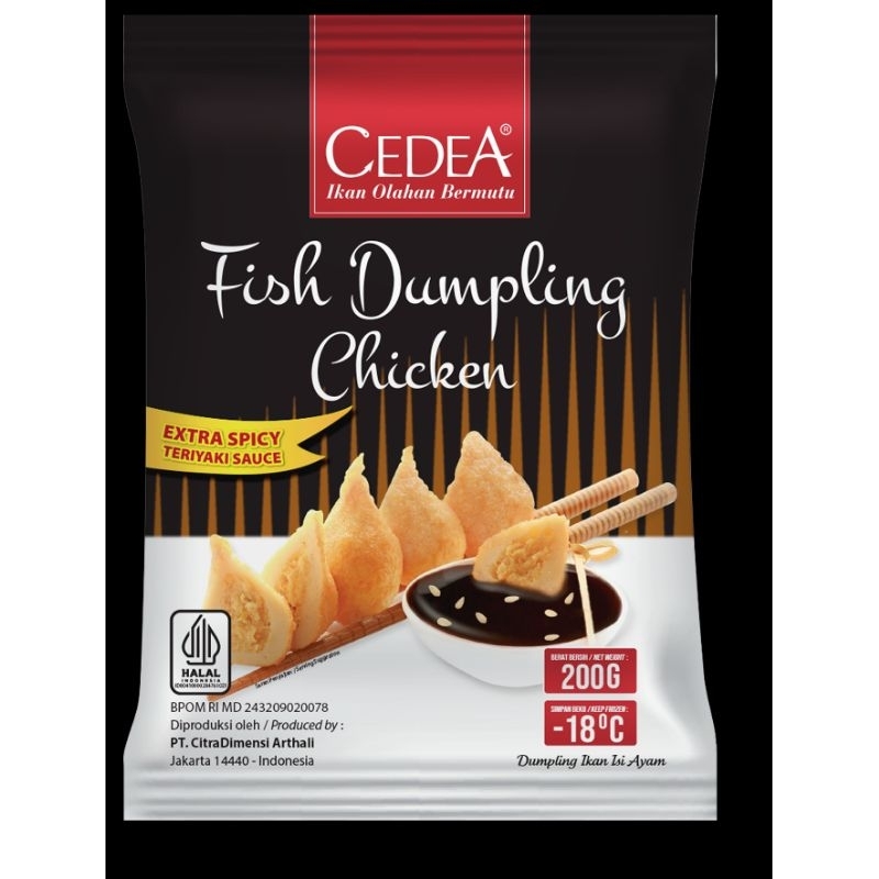 

DUMPLING AYAM CEDEA 200 GRAM || SUKI || TOPING SEBLAK || BAKARAN || CEDEA FROZEN FOOD