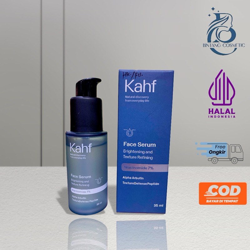 KAHF Face Serum Brightening And Texture Refining , Serum Wajah Pria