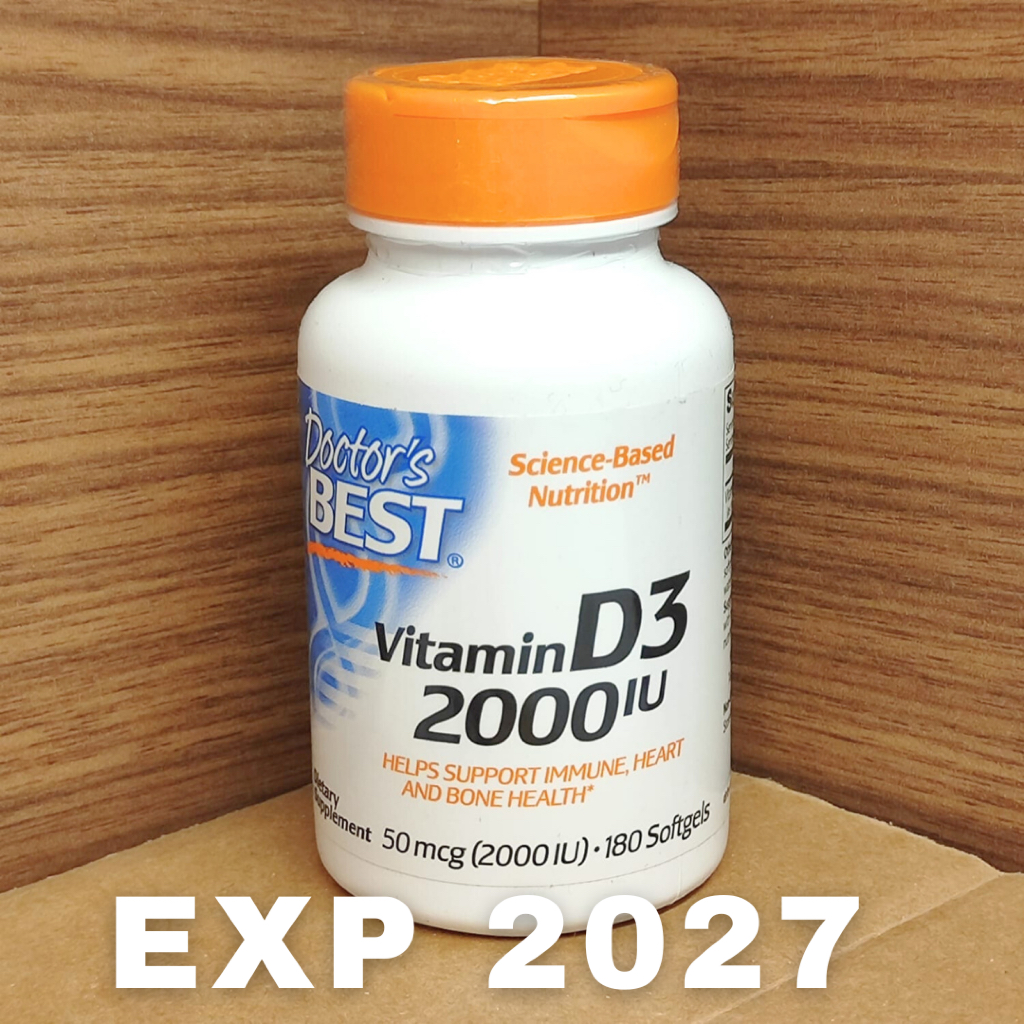 Doctor's Best Vitamin D3 IU 2000 180 softgels Doctor Best