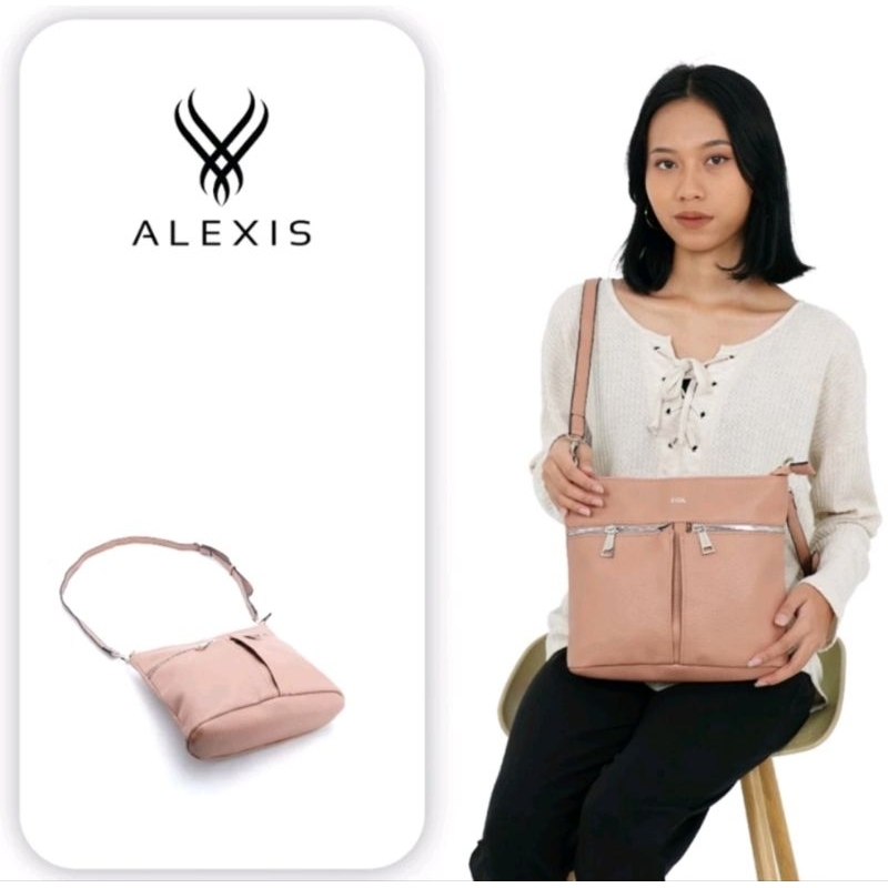 Alexis Import New Tas Slempang Tas Wanita Coklat Almond