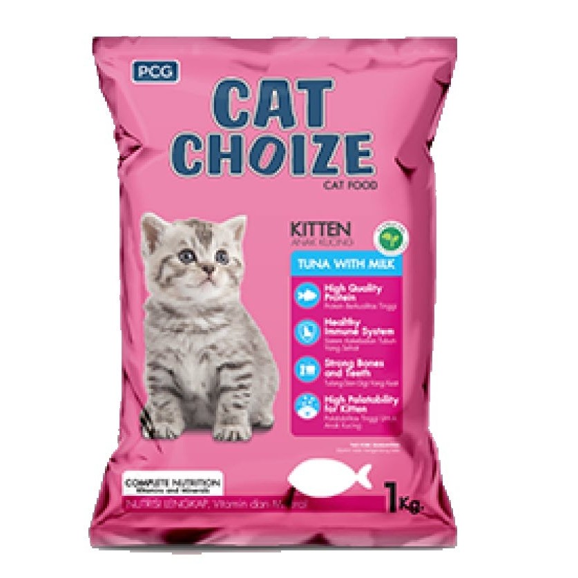 (paket 5kg) Cat Choize kitten tuna kemasan 1kg Freshpack/ CC kitten tuna/ Cat choize