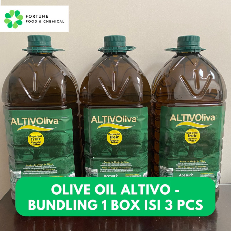 

Altivoliva Olive Oil Pomace Minyak Zaitun Spain - 1 Box 3 Botol