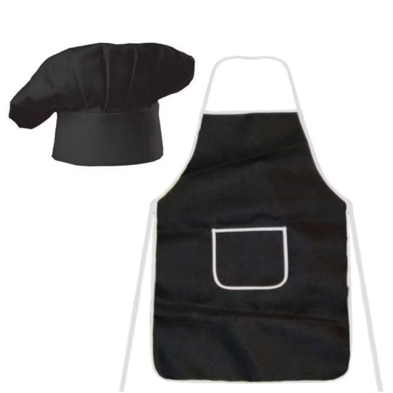 RB02 Celemek dan Topi Chef untuk dewasa / Appron dan topi chef dewasa