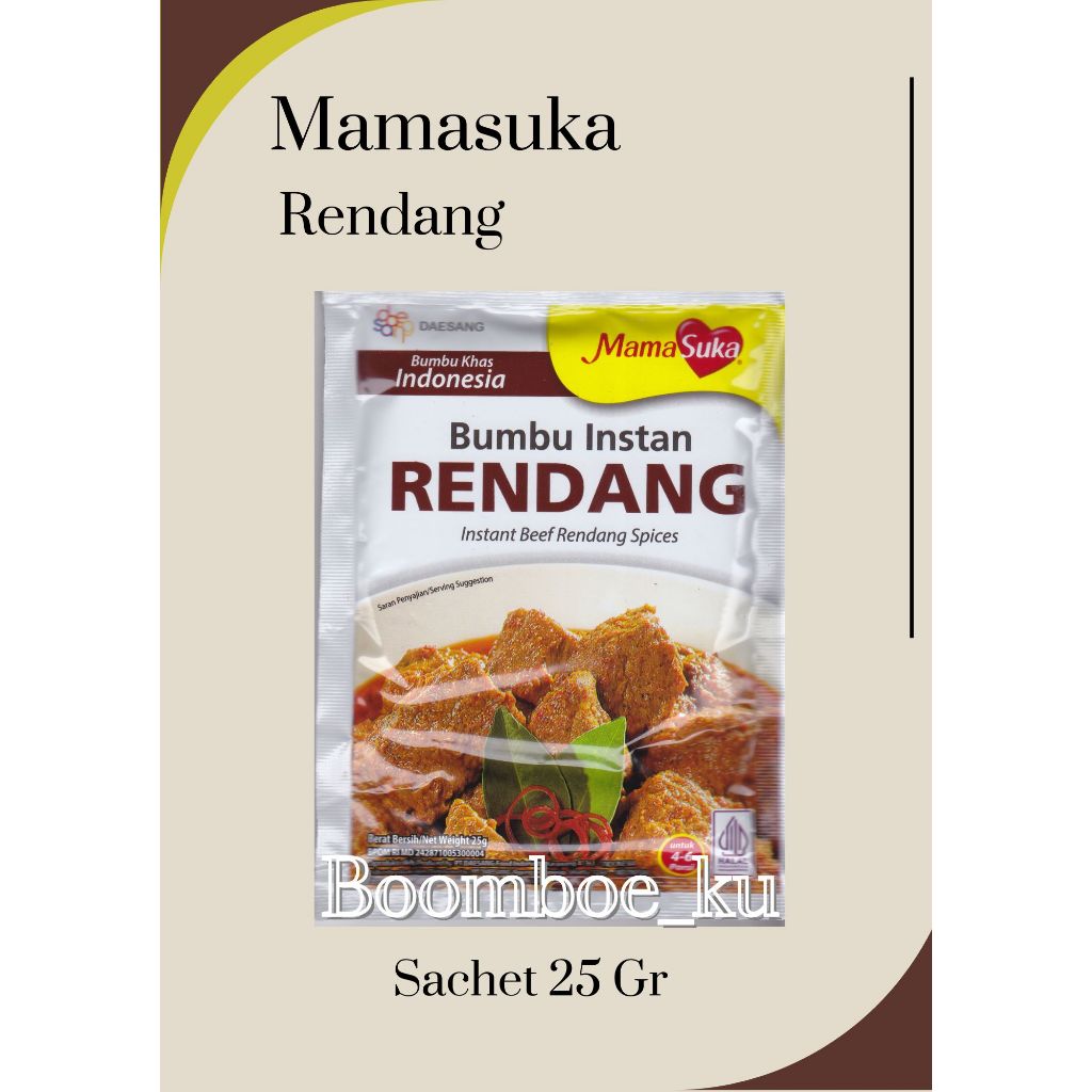 

MamaSuka Bumbu Instant Rendang 25Gr