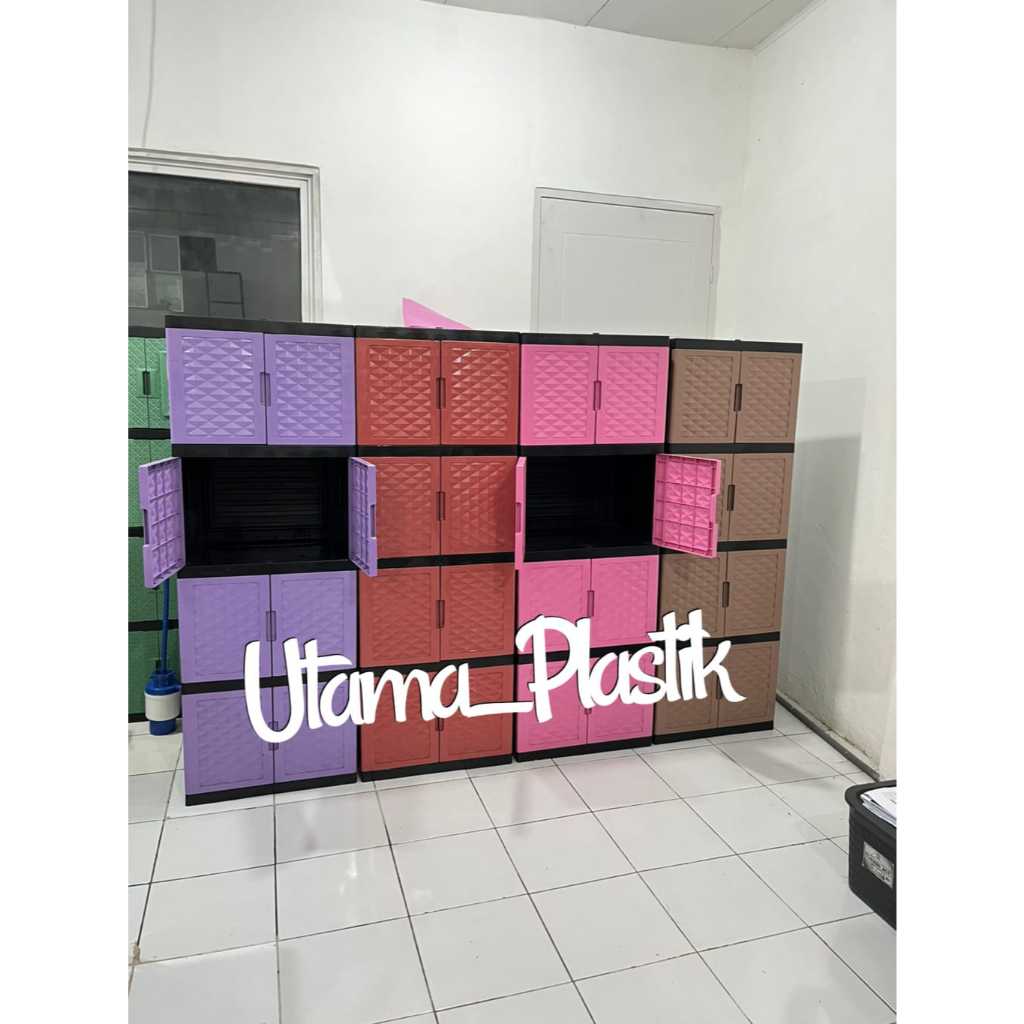 TABITHA PROMO LEMARI PLASTIK + LEMARI PAKAIAN PLASTIK KACA