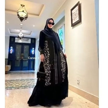 (ERHA) gamis cantik premium"CARINA" dress terbaru