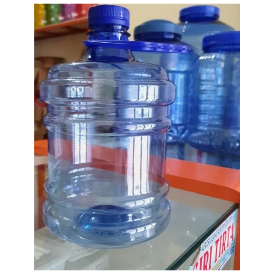 GALON MINI 2 LITER 2000ML 2000 ML 2LITER BIRU HANDLE PET FOODGRADE GALON AIR 2LITER/ GALON KECIL/ GA