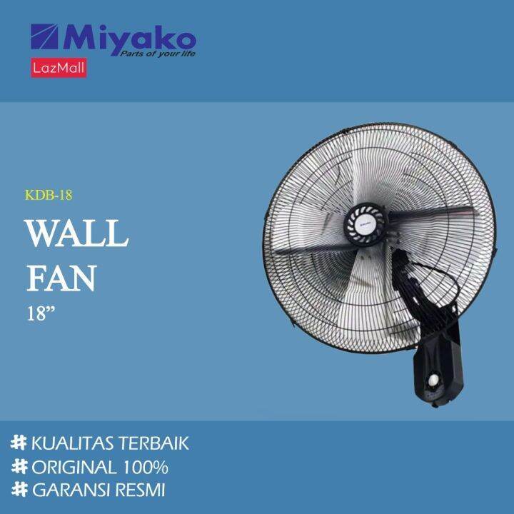 MIYAKO Kipas Angin Dinding Wall Fan Miyako KDB 18 - KDB18 miyako PLASTIK