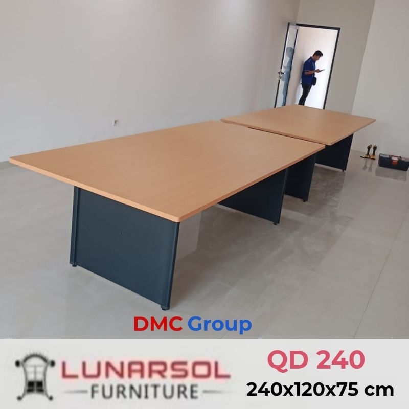 Meja Meeting 240 cmmeja Rapat Meja Kantor besar QD 240 LUNARSOL