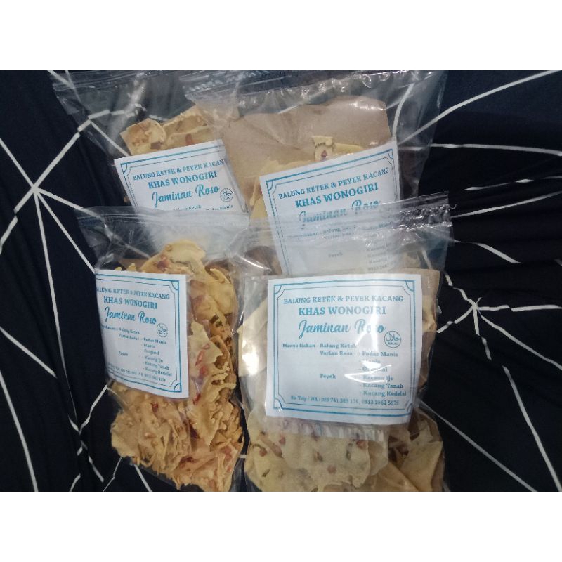

peyek kacang cabe kemasan stgh kilo d kemas toples