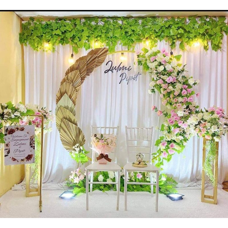 backdrop lamaran, akad nikah
