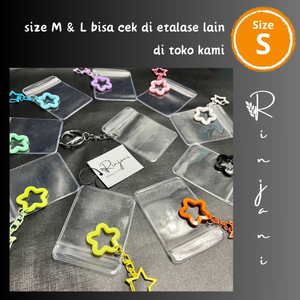 (SIZE S) Pouch mini tranparan pouch bening pouch boneka pouch figure tempat boneka pouch pvc