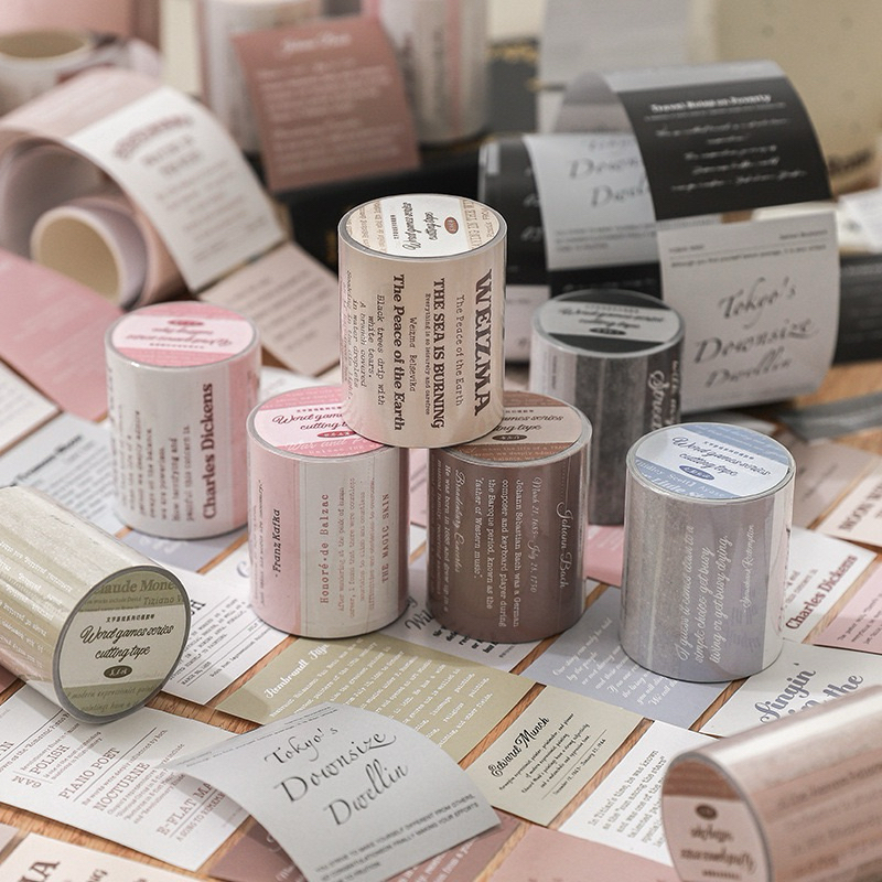 

(8DD) washi tape selotip tulisan quote word writing poem journaling