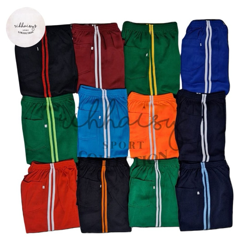 CELANA TRAINING PANJANG ANAK SD/MI UNISEX LAKI-LAKI PEREMPUAN BAHAN ADIDAS SUPER