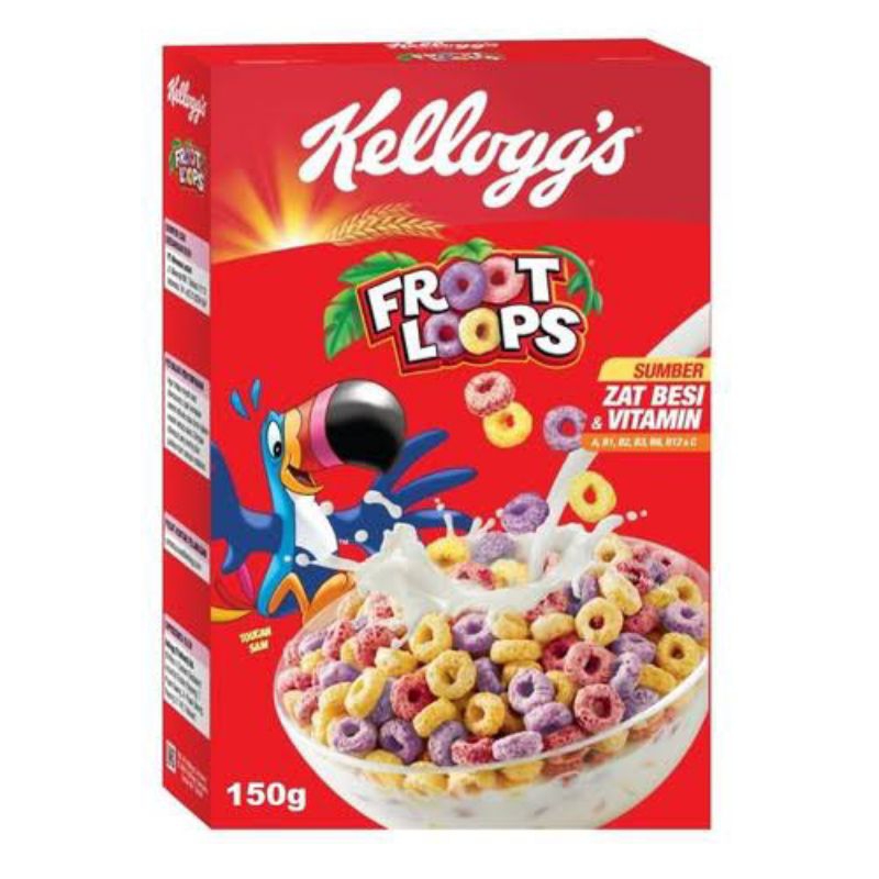 

Kelloggs Froot Loops 150g Sereal Sarapan