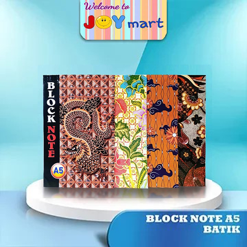 

COD Joymart Block Note A5 Batik Catatan Bergaris Buka Atas Buku Catatan Jurnal Harian Keuangan DLL