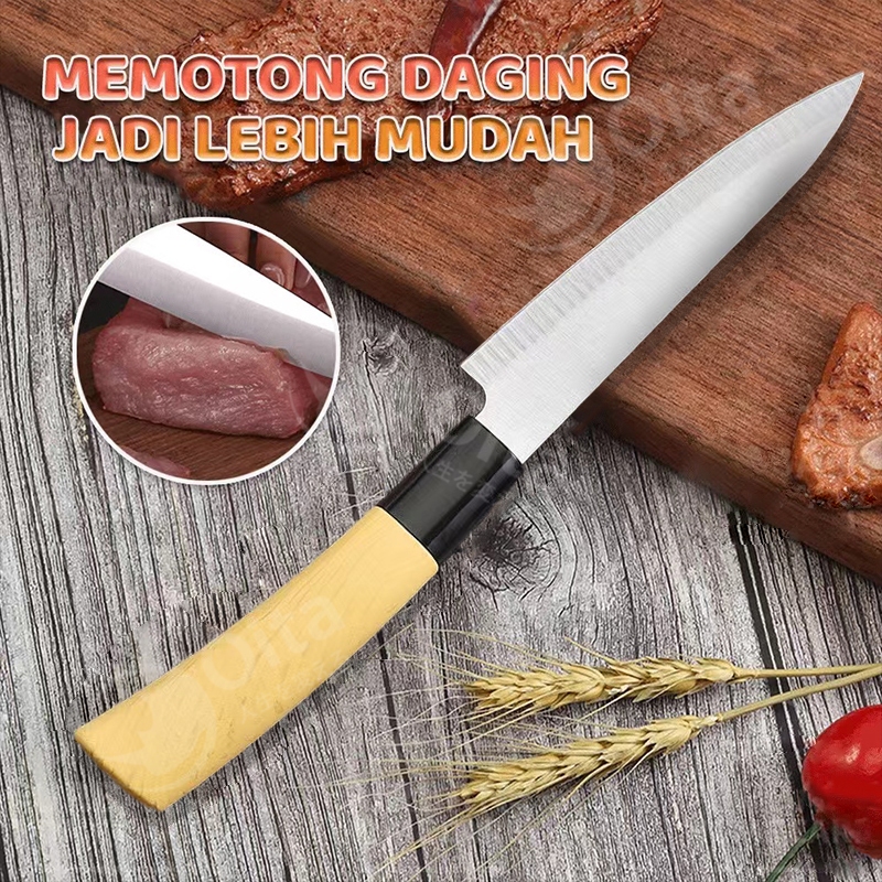 HOT PRODUCT 5 PCS PISAU SET KUALITAS TINGGI STAINLESS STEEL MULTIFUNGSI PISAU DAPUR PISAU JEPANG