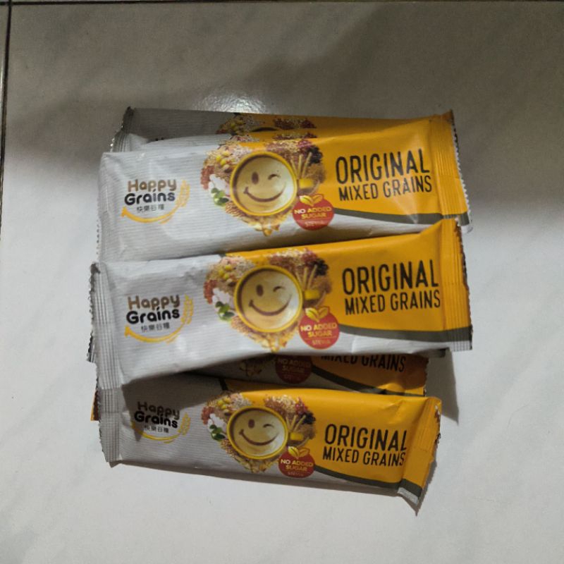 

organic happy grains original mixed grains black seeds choco grains minuman susu nutrisi happygrains
