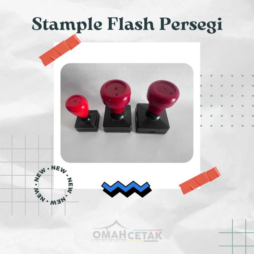 

Stempel Flash Persegi