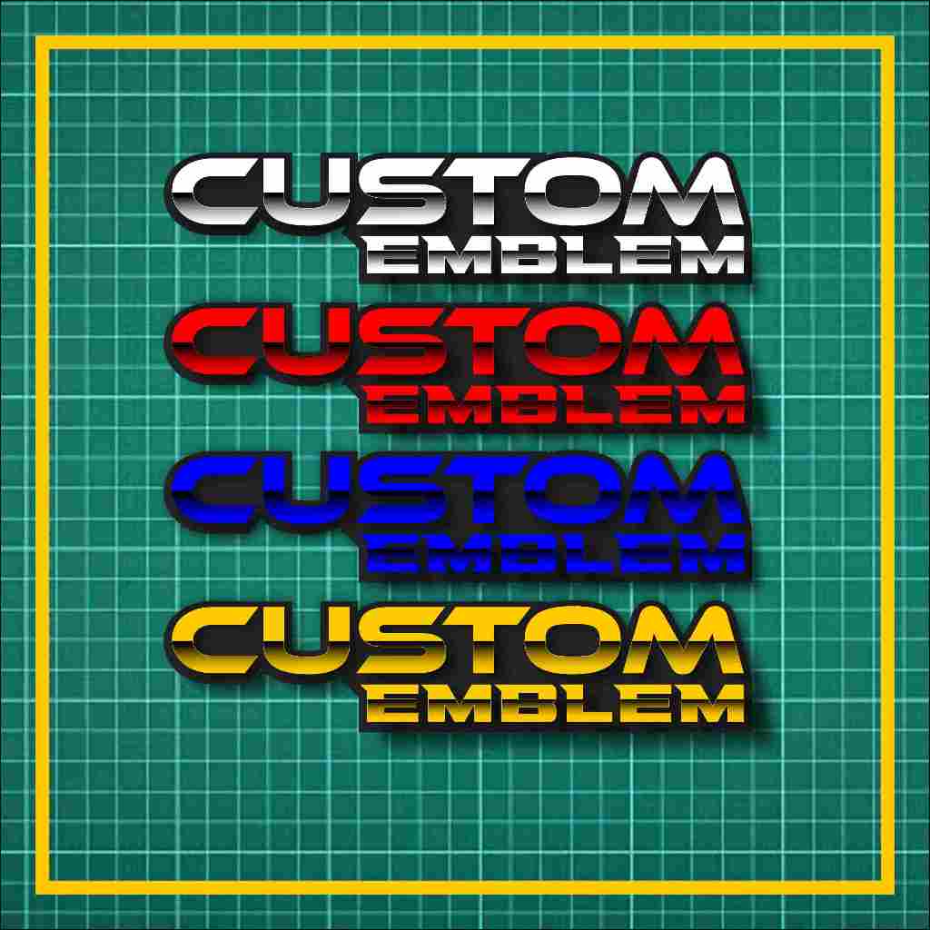 EMBLEM MOTOR CUSTOM EMBLEM AKRILIK CUSTOM 2 PCS EMBLEM MOTOR CUSTOM